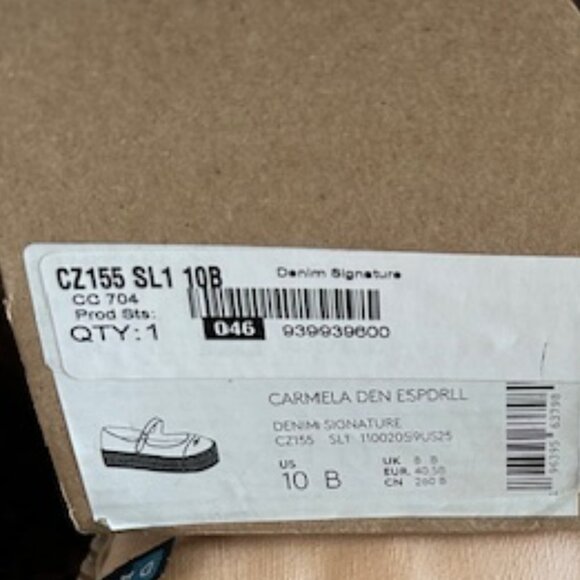 Coach Carmela Espadrille In Signature Denim - Picture 3 of 10